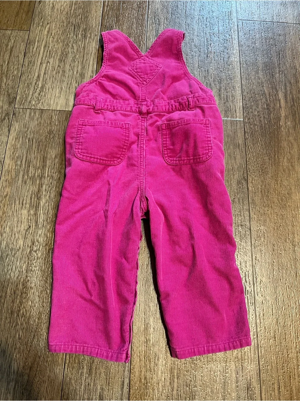 Vintage Pink Corduroy Baby Overalls 18M